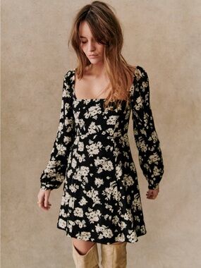 Sezane Carola Dress Floral - Size 4